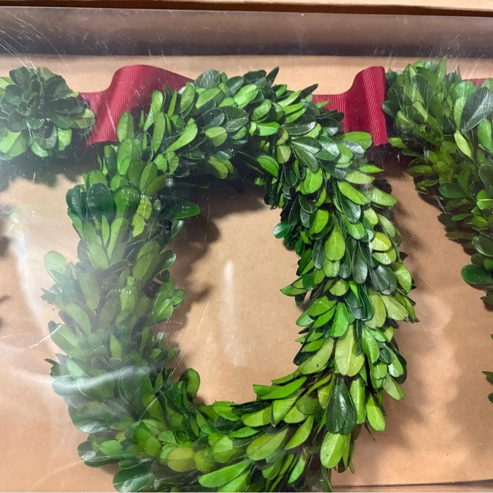Holiday Boxwood “JOY” Banner garland - Smith & Hawken